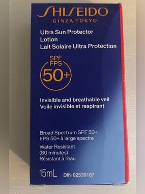 Shiseido Ultra Sun Protector Lotion - Navy Blue with Red Trim